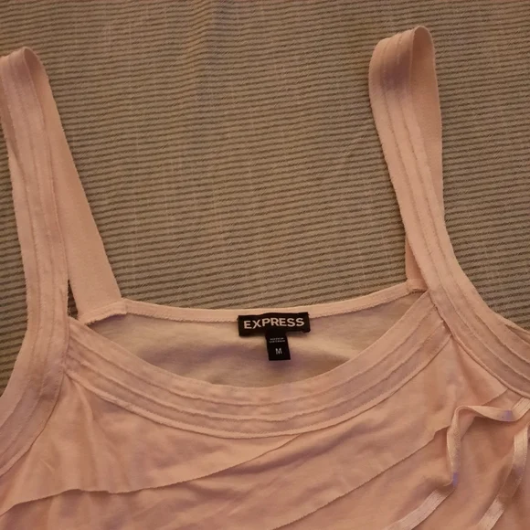 Express Ruffled Light Pink Cami - Picture 3 of 6